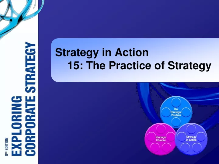 strategy in action 15 the practice of strategy