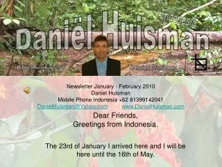 Newsletter January - February 2010                Daniel Huisman