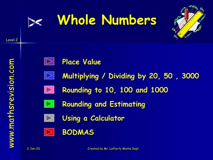 whole numbers