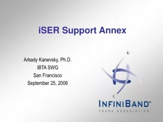 iSER Support Annex