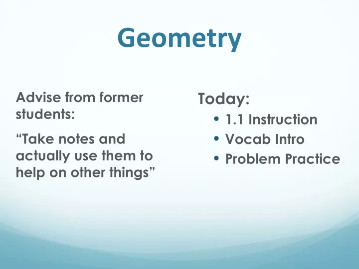 geometry