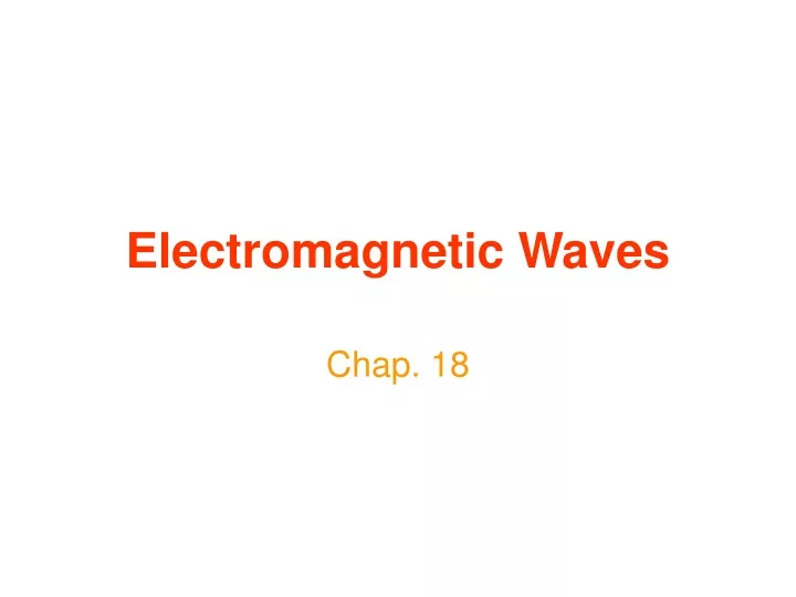 electromagnetic waves