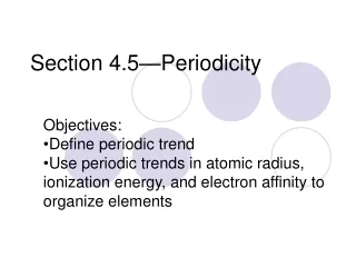 Section 4.5—Periodicity