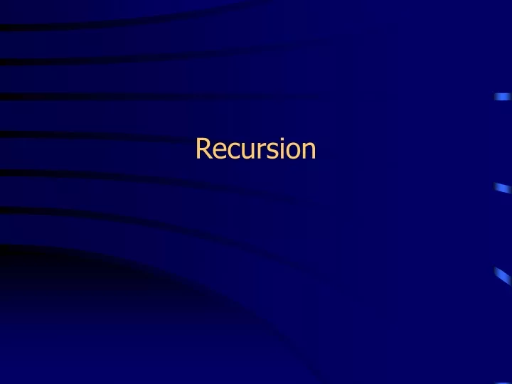 recursion