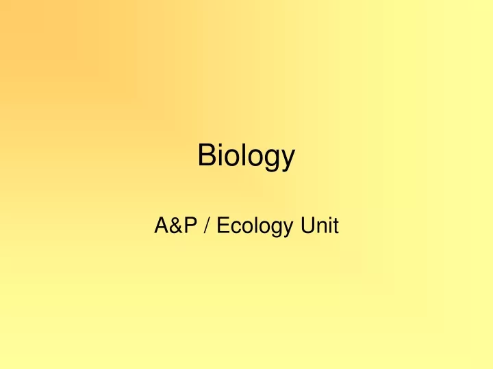 biology