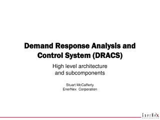 Demand Response Analysis and Control System (DRACS)