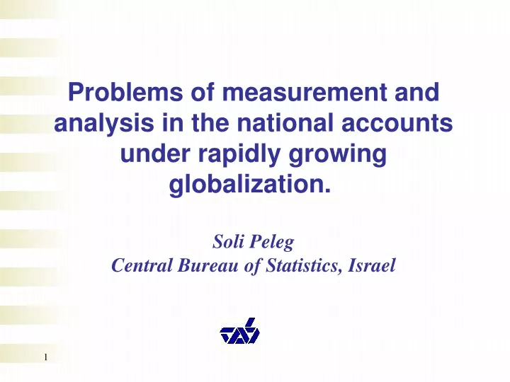 problems of measurement and analysis
