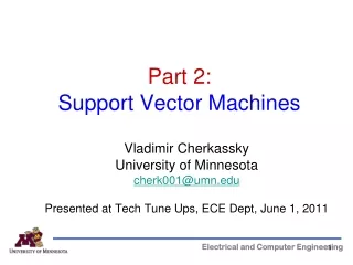 Part 2: Support Vector Machines