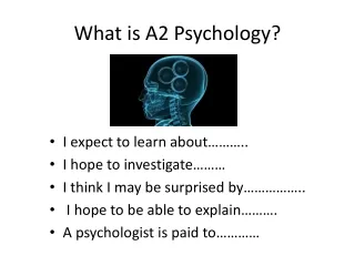 What is A2 Psychology?