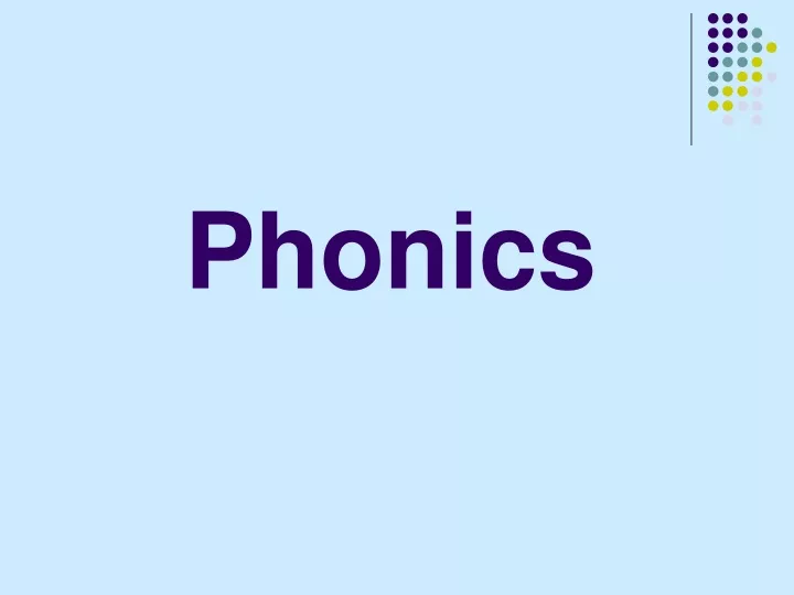 phonics