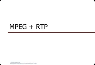 MPEG + RTP