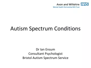 Autism Spectrum Conditions