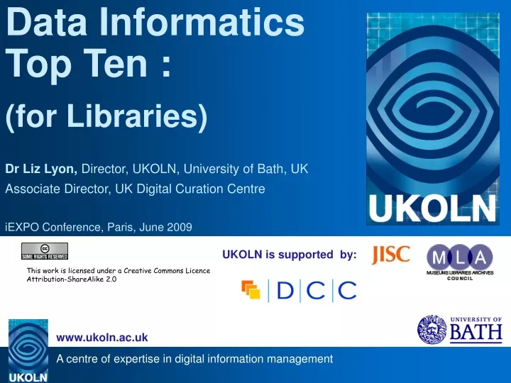 data informatics top ten for libraries