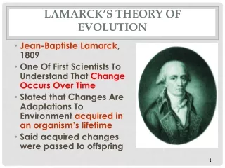 Lamarck’s Theory of Evolution