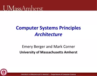Computer Systems Principles Architecture