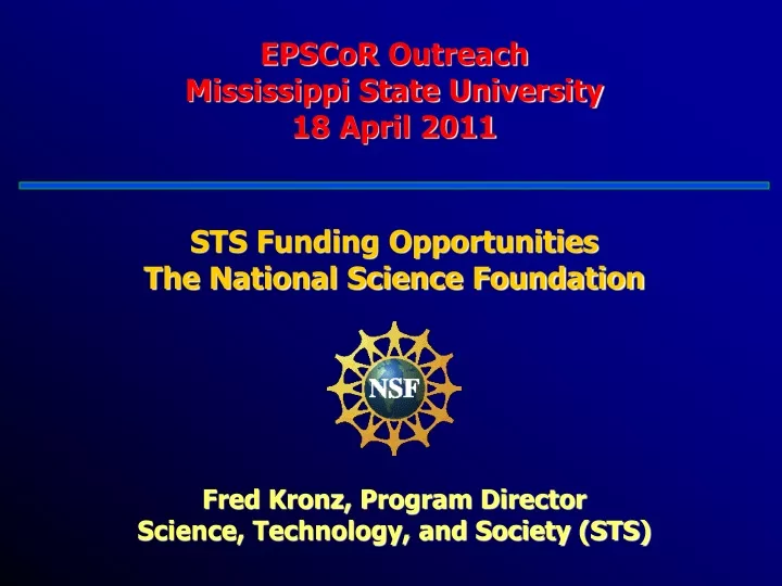 epscor outreach mississippi state university