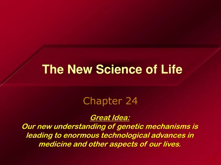 the new science of life