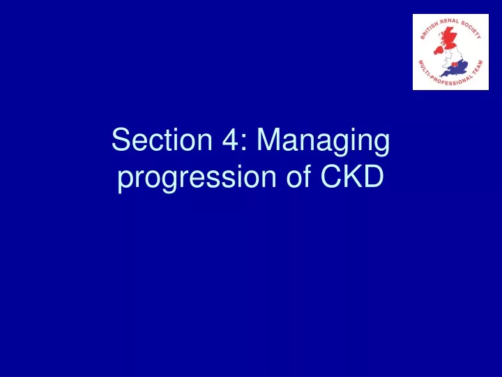 section 4 managing progression of ckd