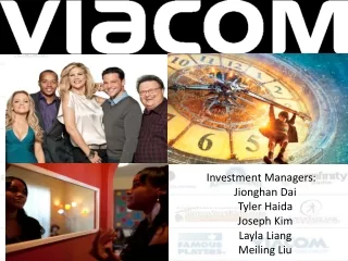 Investment Managers: Jionghan Dai Tyler Haida Joseph Kim Layla Liang Meiling Liu