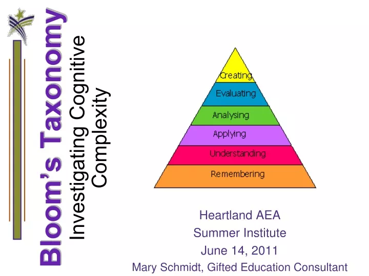 bloom s taxonomy investigating cognitive complexity