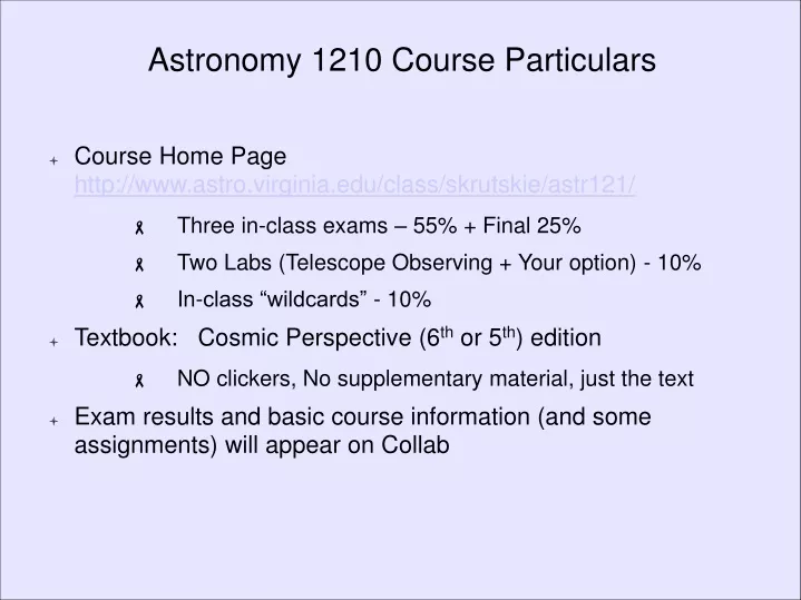 astronomy 1210 course particulars