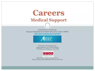 Careers  Medical Support