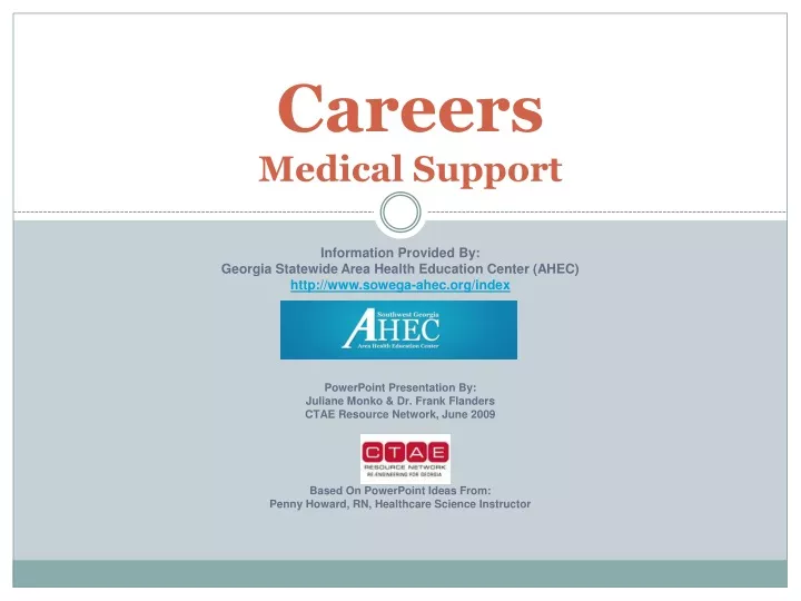 careers medical support