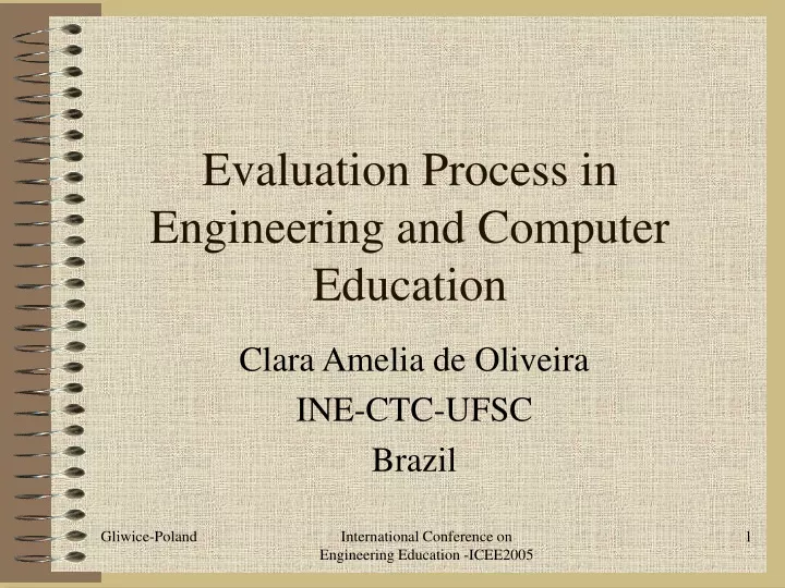 evaluation process in engineering and computer education