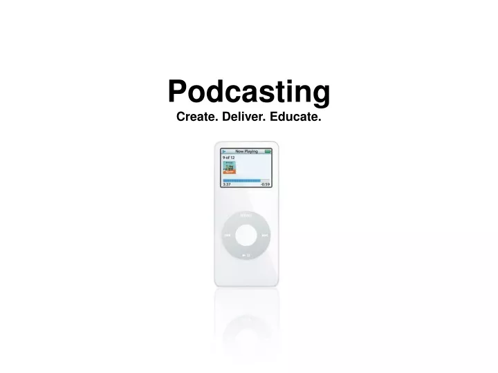 podcasting create deliver educate