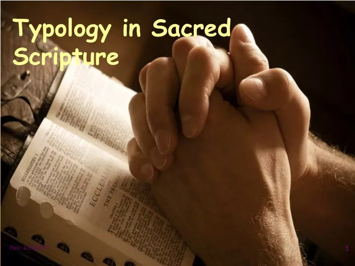 typology in sacred scripture