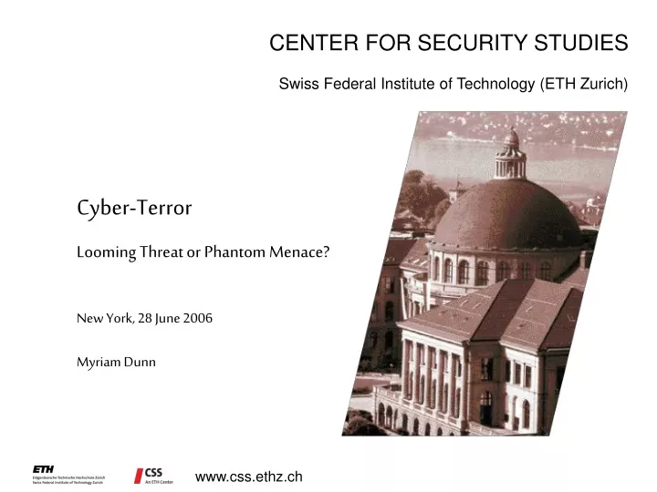 center for security studies swiss federal