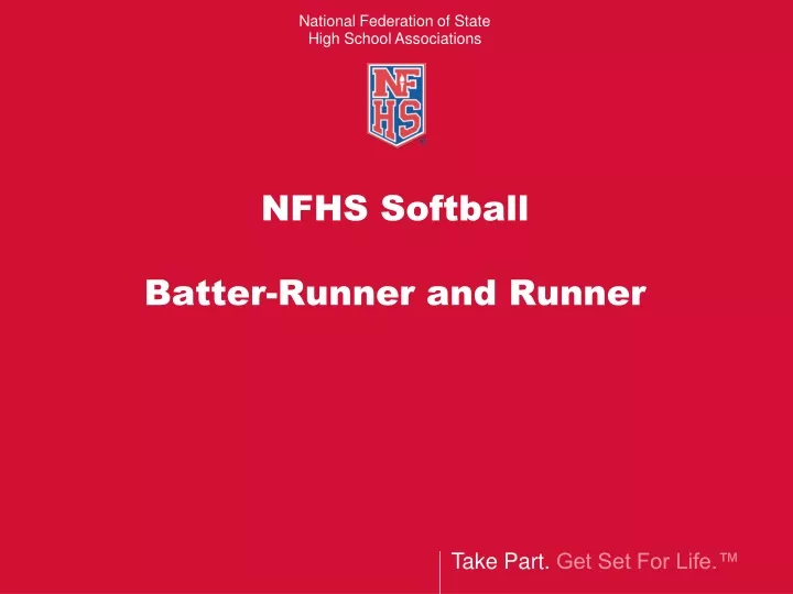 nfhs softball batter runner and runner