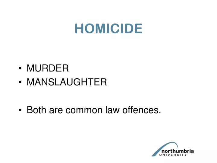 homicide
