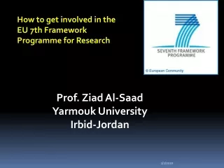 How to get involved in the EU 7th Framework Programme for Research