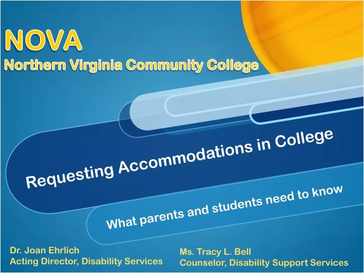 requesting accommodations in college