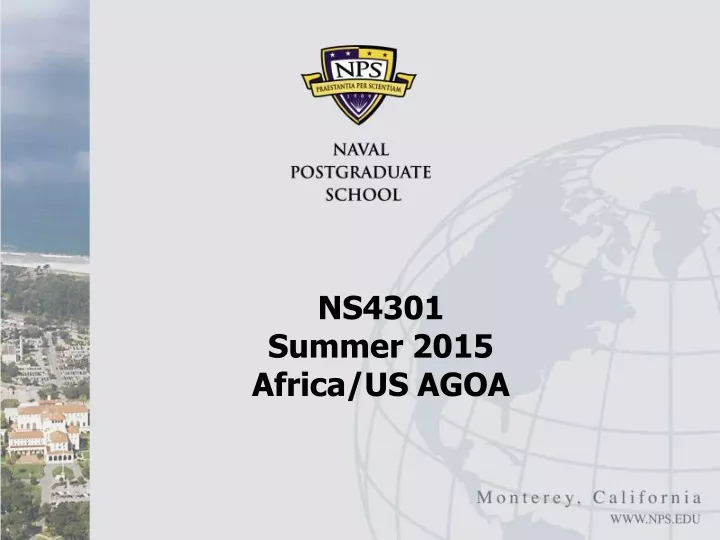 ns4301 summer 2015 africa us agoa