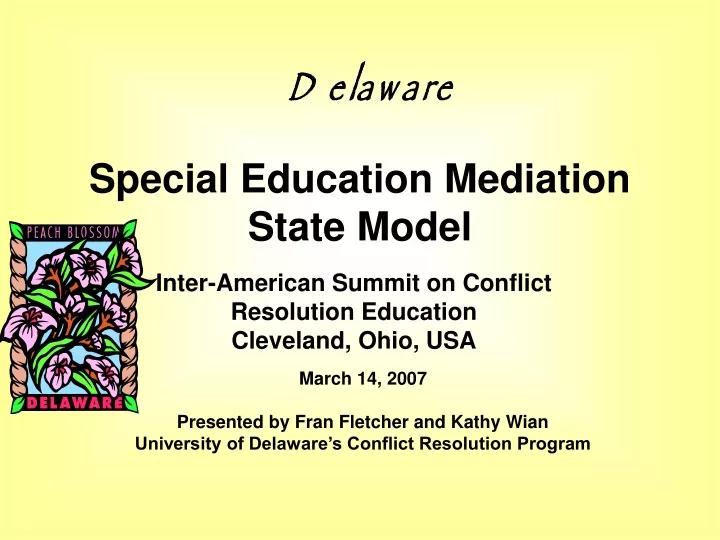 special education mediation state model