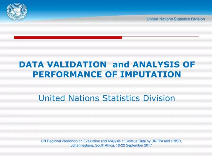data validation and analysis of performance