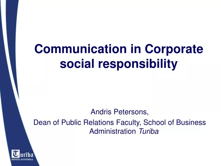 communication in corporate social responsibility