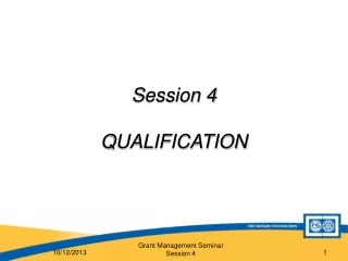 Session 4 QUALIFICATION