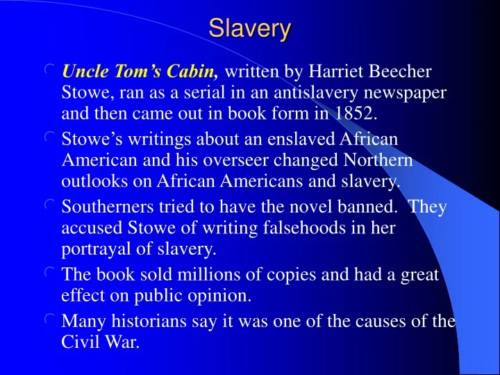 slavery