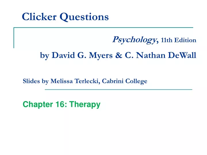 clicker questions