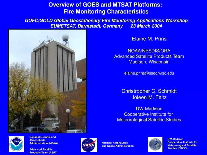 overview of goes and mtsat platforms fire