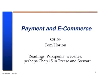 Payment and E-Commerce