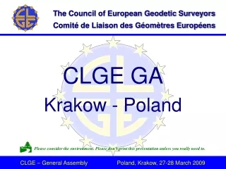 CLGE GA Krakow - Poland