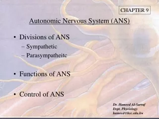 Autonomic Nervous System (ANS)