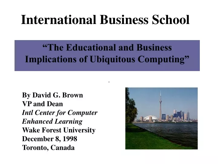 international business school