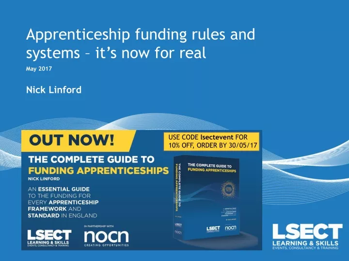 apprenticeship funding rules and systems