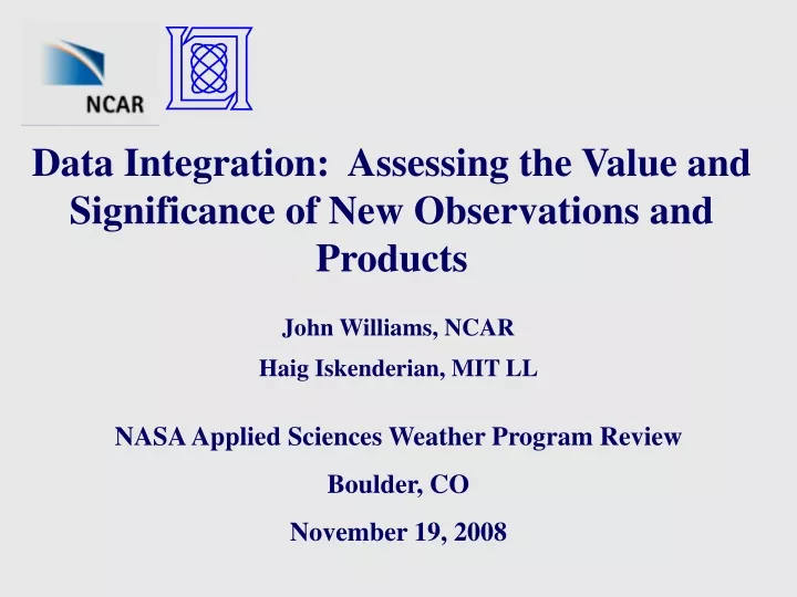 data integration assessing the value
