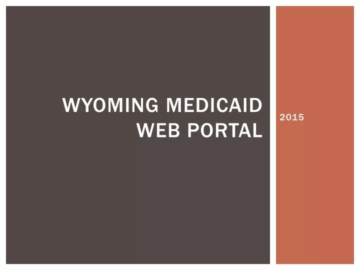 wyoming medicaid web portal
